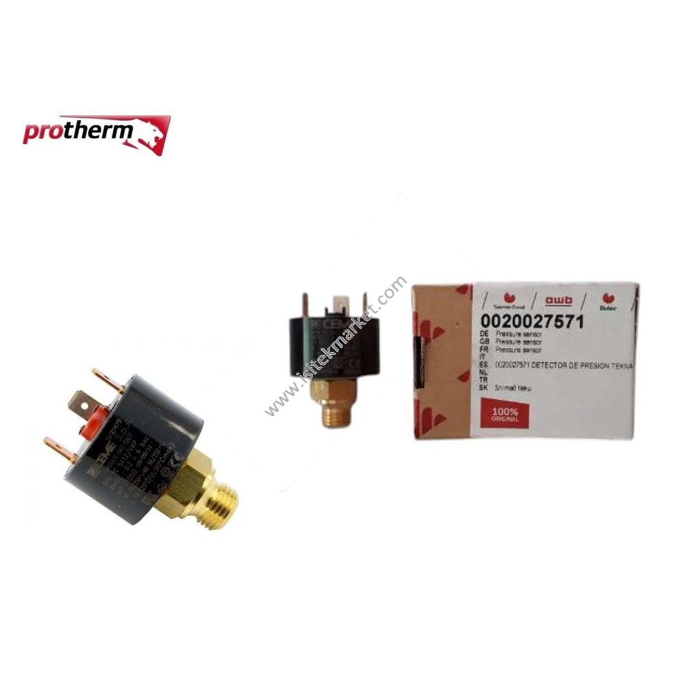 DÜŞÜK BASINÇ SWİTCH CEME PİRİNÇ 1/4- PRTH 0020027571
