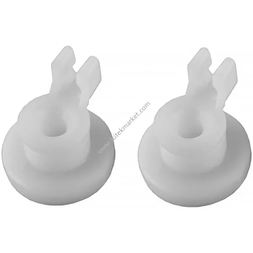 ÜST SEPET BOSCH 00382452 İÇİN TUTUCU TEKERLEK SETİ (2 PARÇA, BEYAZ)