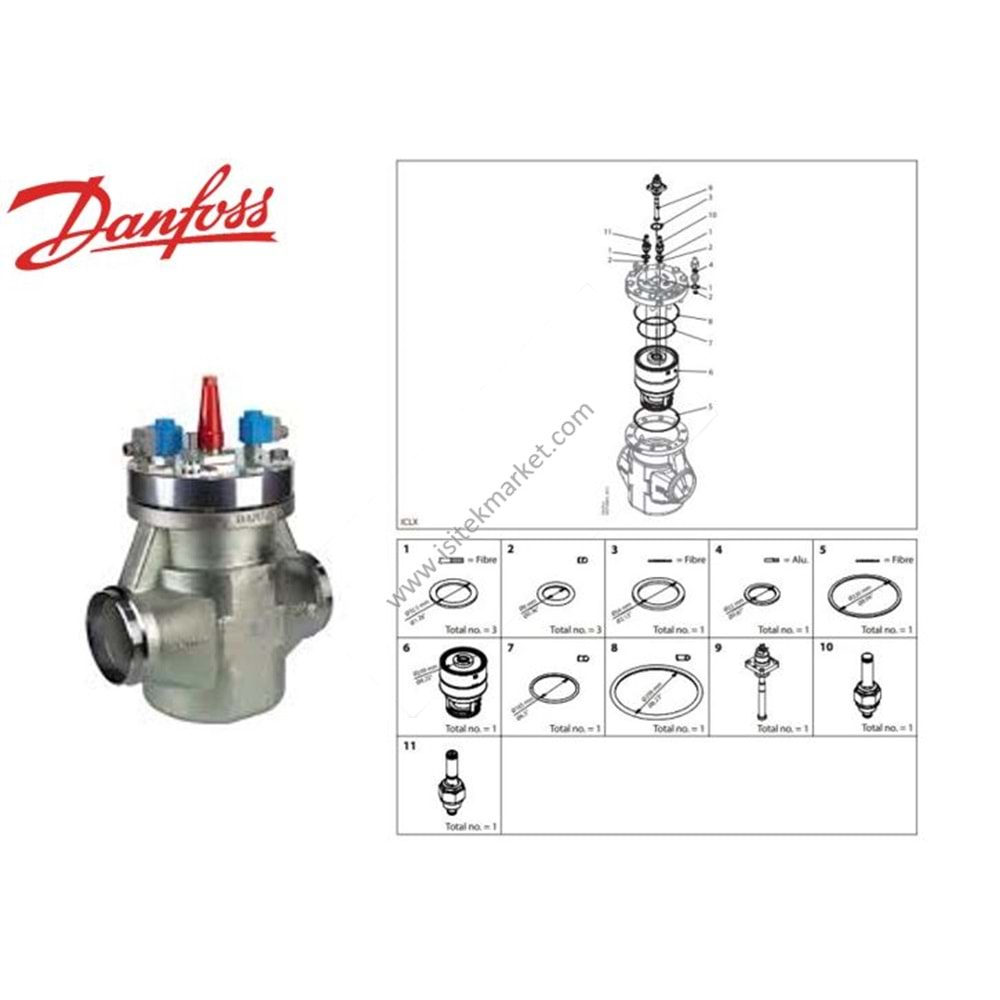 REVİZYON KİTİ 150 MM ICLX DANFOSS 027H7223