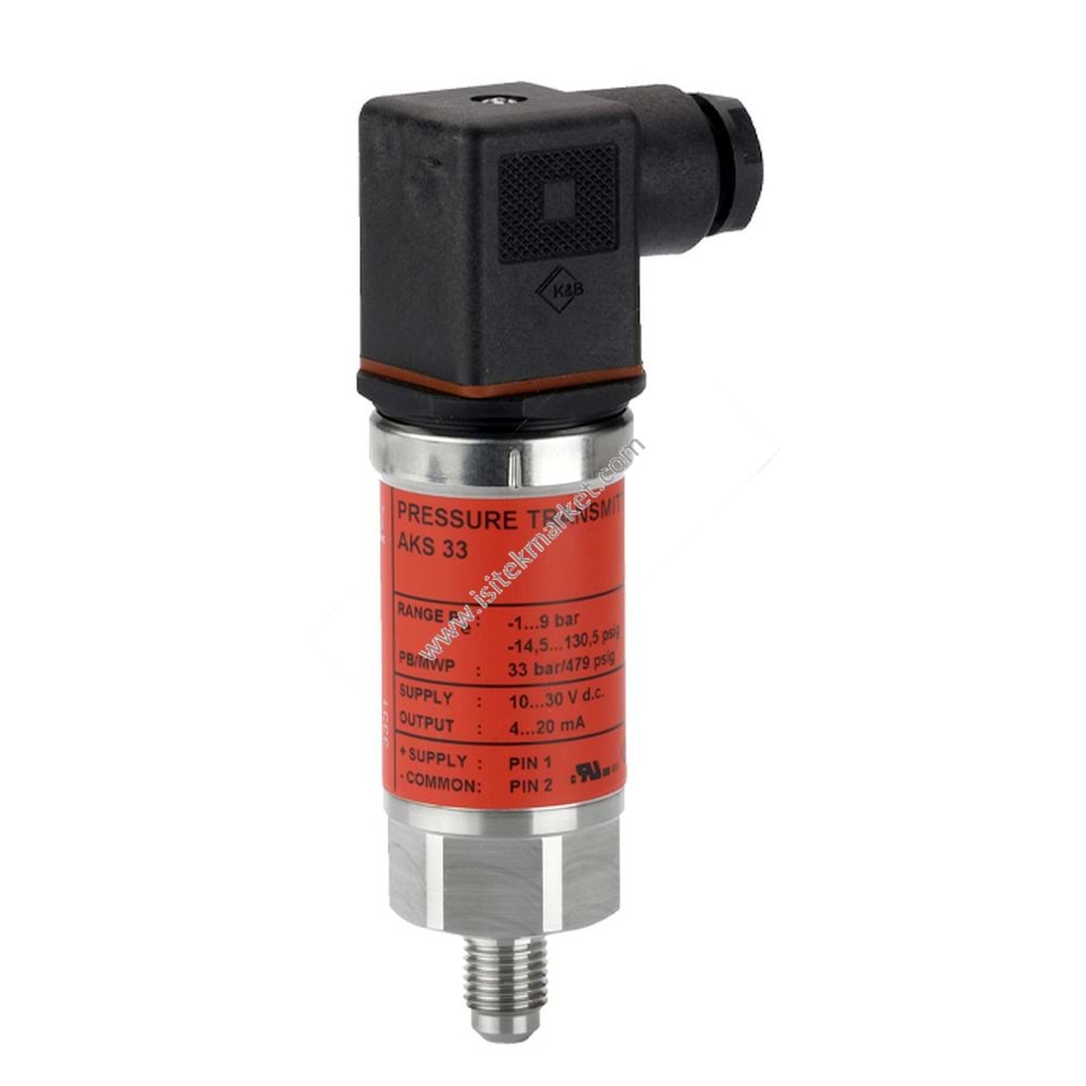 BASINC TRANSMITTER DANFOSS 060G2044 AKS 33 -1-9BAR 4-20mA BAS.TRANS.