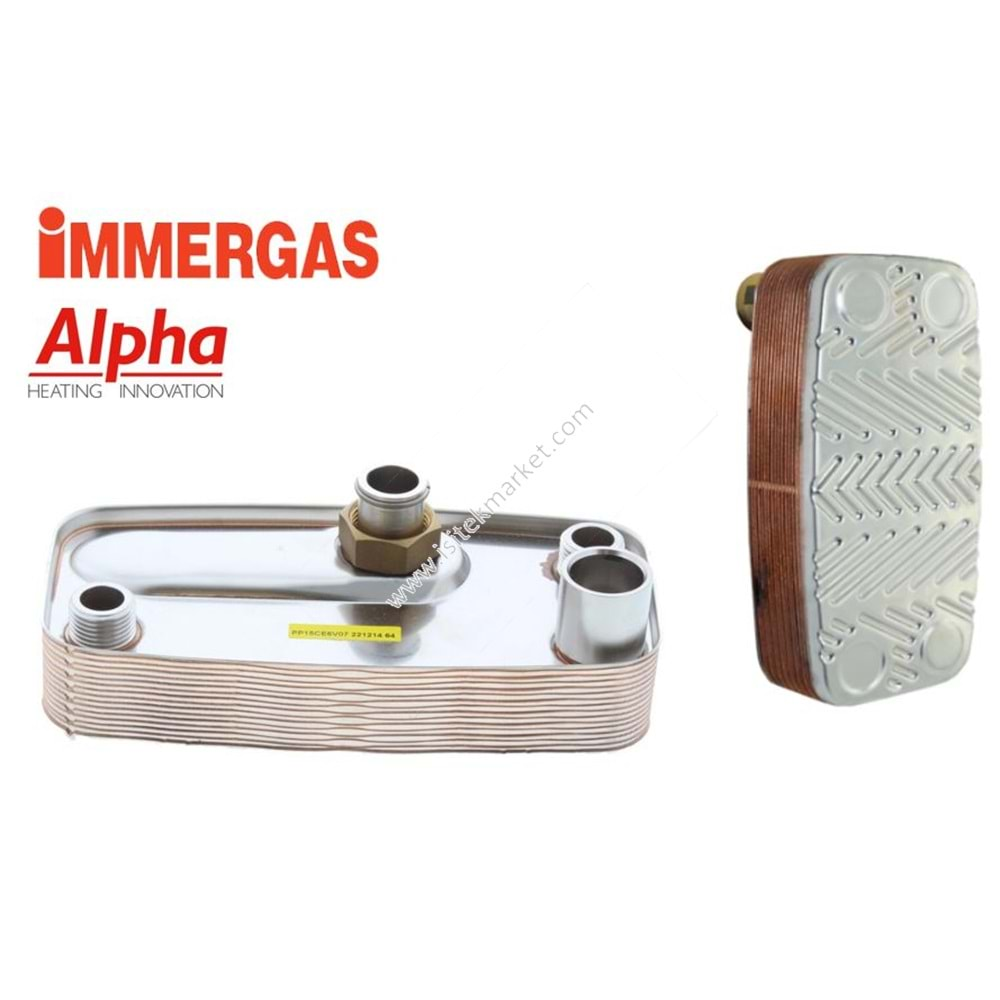 PLAKALI EŞANJÖR İMMERGAS ALPHA 1.015958 CB28/CB28X