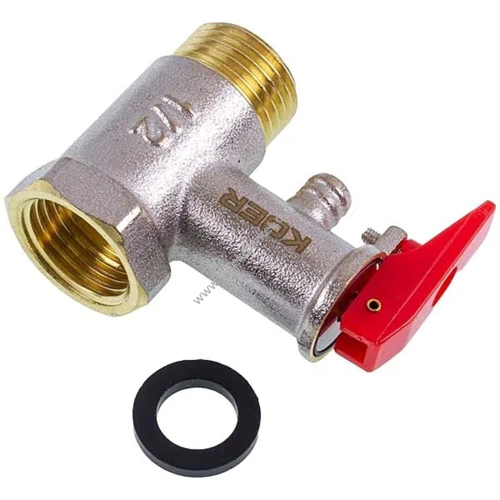 EMNİYET VANA 8 BAR 1/2” KOER KR.1040 104292 (UNIVERSAL) SU ISITICI İÇİN UYUMLU