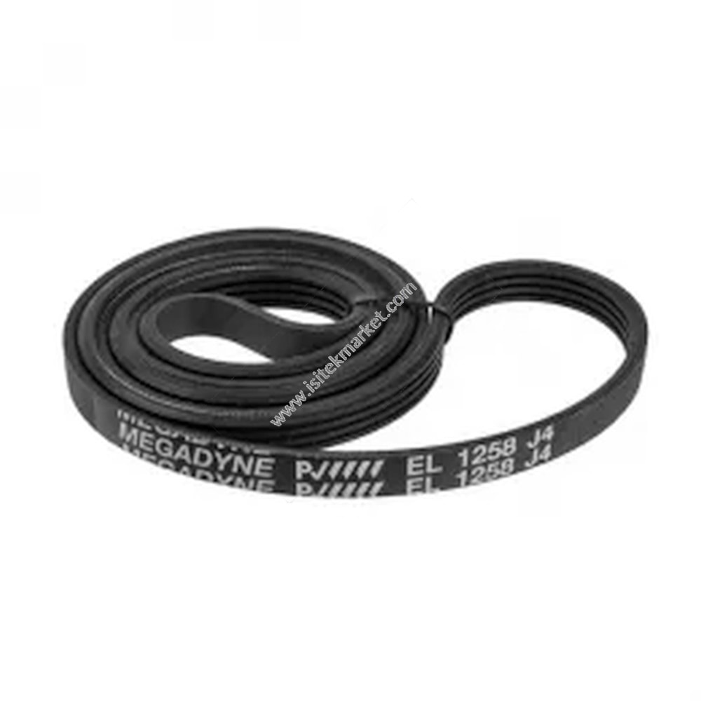 Çamaşır makinesi için kemer 1258J4EL Megadyne siyah