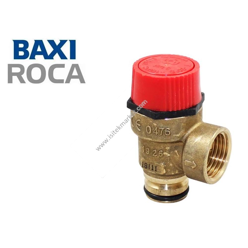 EMNİYET VENTİLİ 3 BAR NOVASFER BX ROCA 125995117 NOVANOX/PLATINUM COMPACT/NEOBIT S 24/24 F