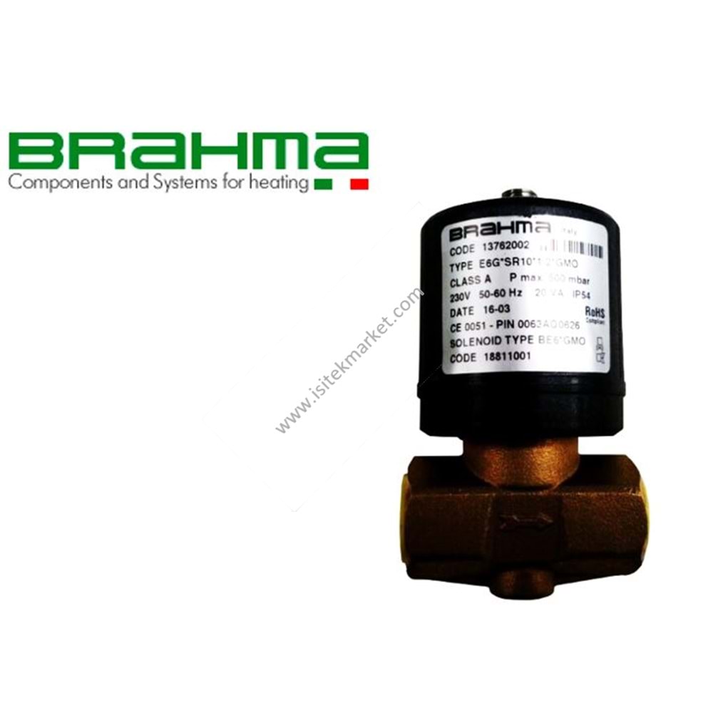 GAZ VALFİ BRAHMA 13762002 E6G SR10 1/2