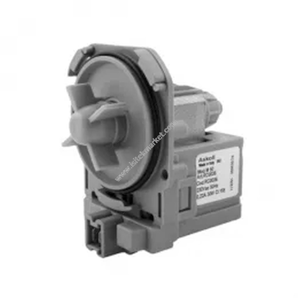 ÇAMAŞIR MAKİNESİ İÇİN POMPA -TAHLİYE POMPASI- 15123F ASKOLL 30 W M221 -ÇİFT ÖN KONTAKLAR. 3 MANDALLI-