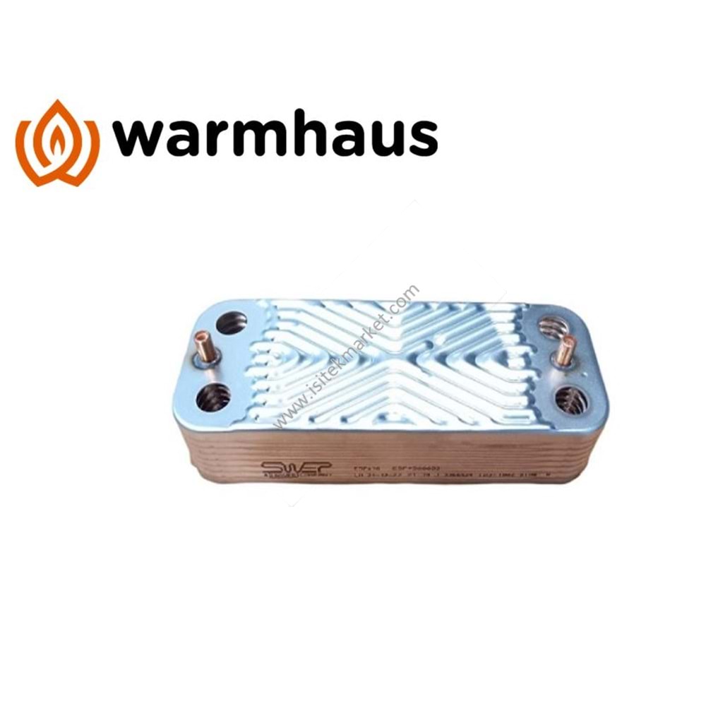 PLAKALI EŞANJÖR WARMHAUS 15311024000008 20 PLAKA