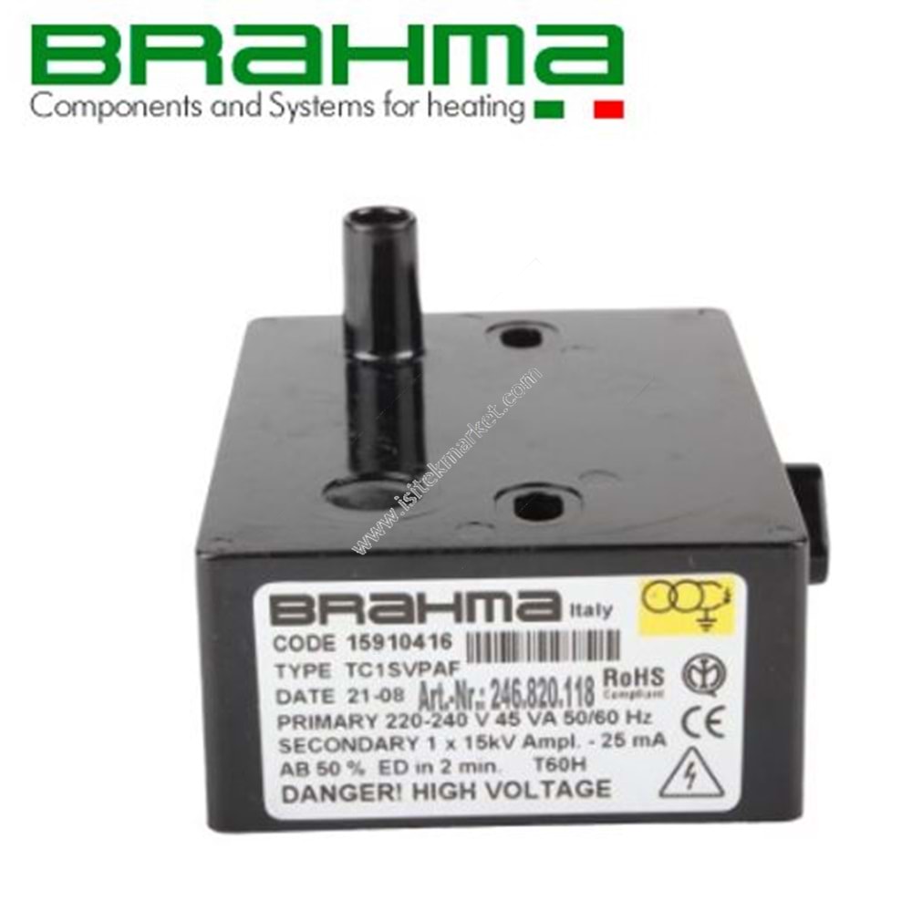 BRAHMA ATEŞLEME TRAFOSU 15910416 TC1SVPAF