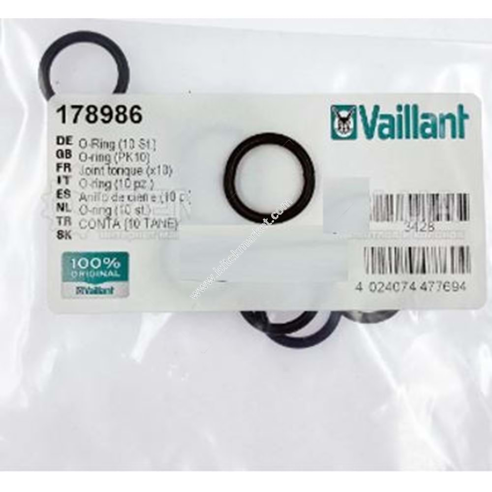 VAILLANT 178986 ORING SETİ 21,2X15,88X2,62 10 ADET