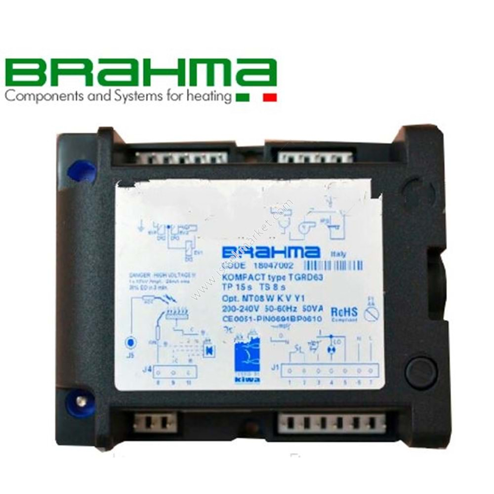 BRAHMA ATEŞLEME KARTI 18047002 TGRD 63