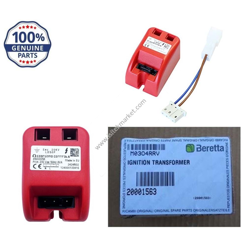 ATEŞLEME TRAFOSU LB 50 BRT-VOKERA 20001563 CIAO GREEN 25 CSI/ JUNIOR GREEN 25 CSI PARA