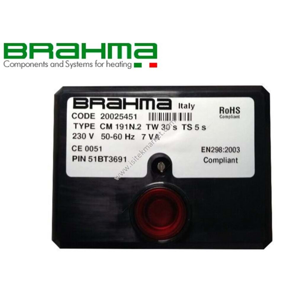 BRAHMA ATEŞLEME KARTI 20025451 CM 191 N.2