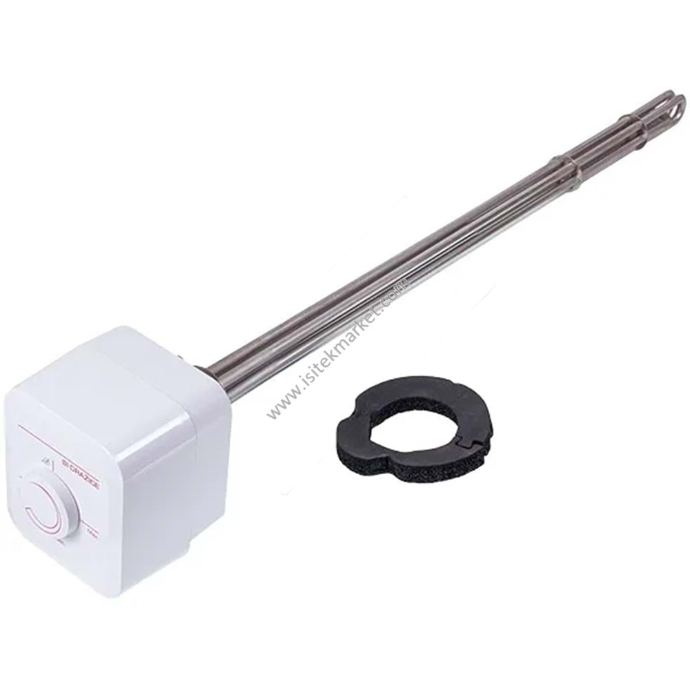 SU ISITICI ISITICI ELEMANI TERMOSTATLI DRAZICE 2110360 TJ 6/4“ 9000W L=690MM FLANŞ 125MM 1 SENSÖR TÜPÜ