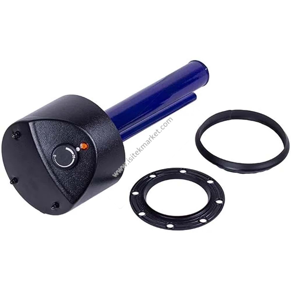 FLANŞ MONTAJI TPK 150-8 (L=400 MM, FLANŞ 170 MM) ISITICI ELEMANLARI 2200W VE TERMOSTAT DRAZICE 2110409 İLE