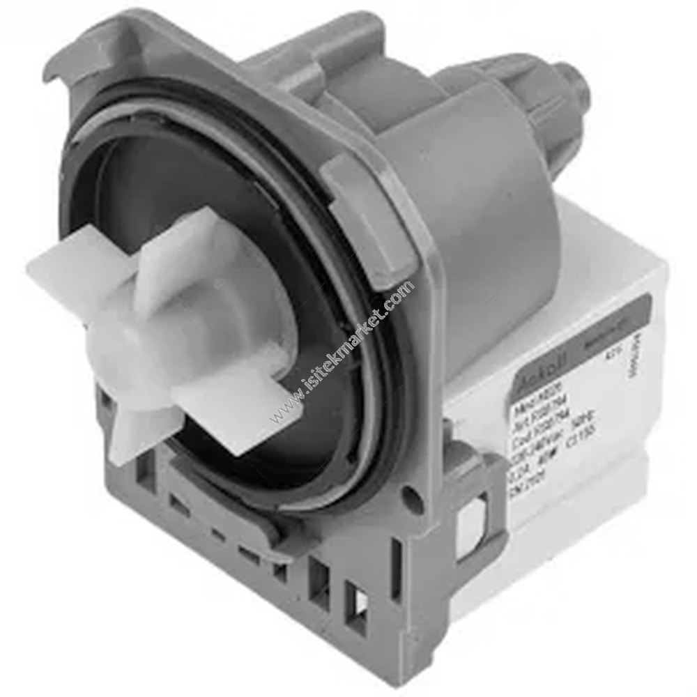 ÇAMAŞIR MAKİNESİ İÇİN POMPA -TAHLİYE POMPASI- 290903 RC0014 ASKOLL 40 W M325 -ARKA TARAFTA AYRI KONTAKLAR; 3 MANDALLI-