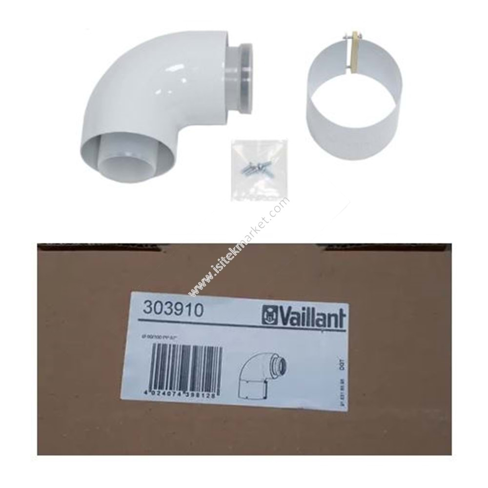 BACA DİRSEĞİ VAILLANT 303910 60/100 MM 87°