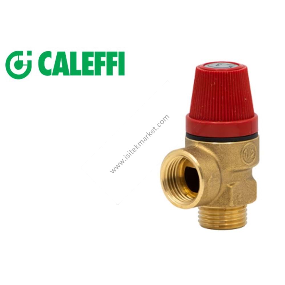 EMNİYET VENTİLİ CALEFFİ 312450 1/2 1/2 ERKEK 6 BAR 110 C