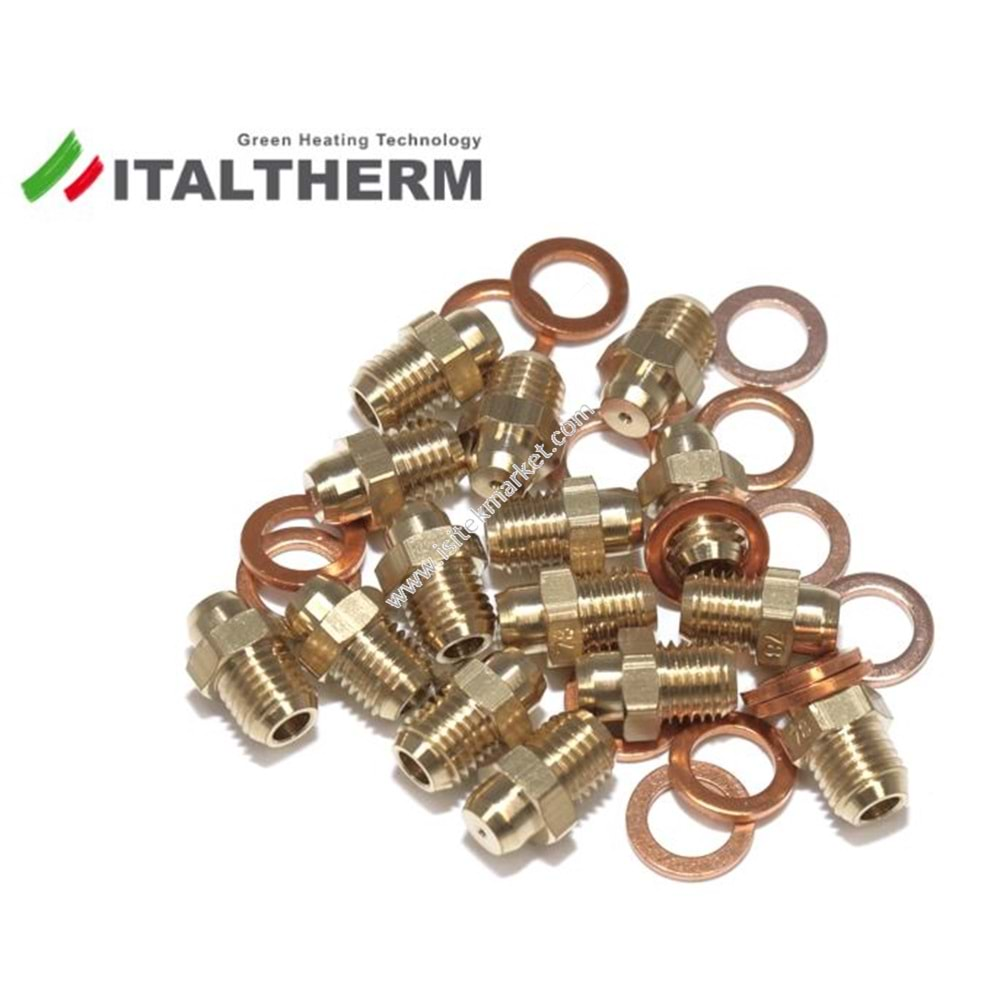 NOZZLE ITALTHERM 401040078 G30/31 (Ø 0,78) CITY CLASS: F(12-25,35), FR(25,35) / TIME MAX: F(30) / TIME: F(30)