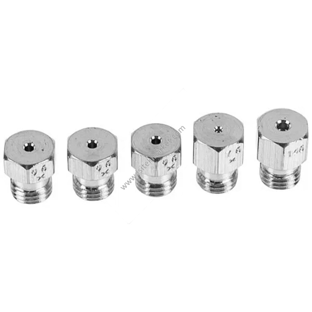 GAZ OCAĞI AEG İÇİN BURNER NOZZLE SET (5 PC, GN, (G20-20MBAR)) 4055461885