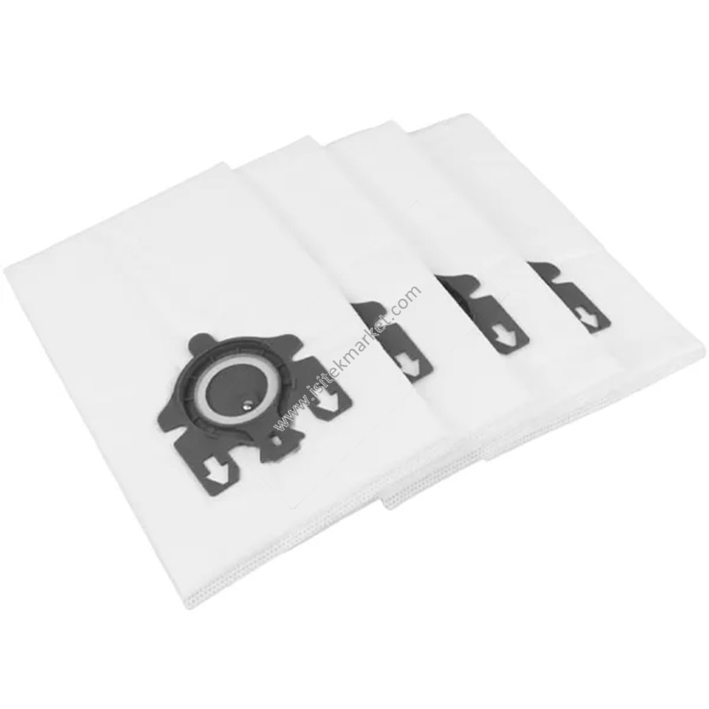 VACUUM CLEANER BAG SET FJM (4 PCS.) MİCROFİBER + OUTLET FİLTRE UYUMLU MARKA MİELE 41996571D RED