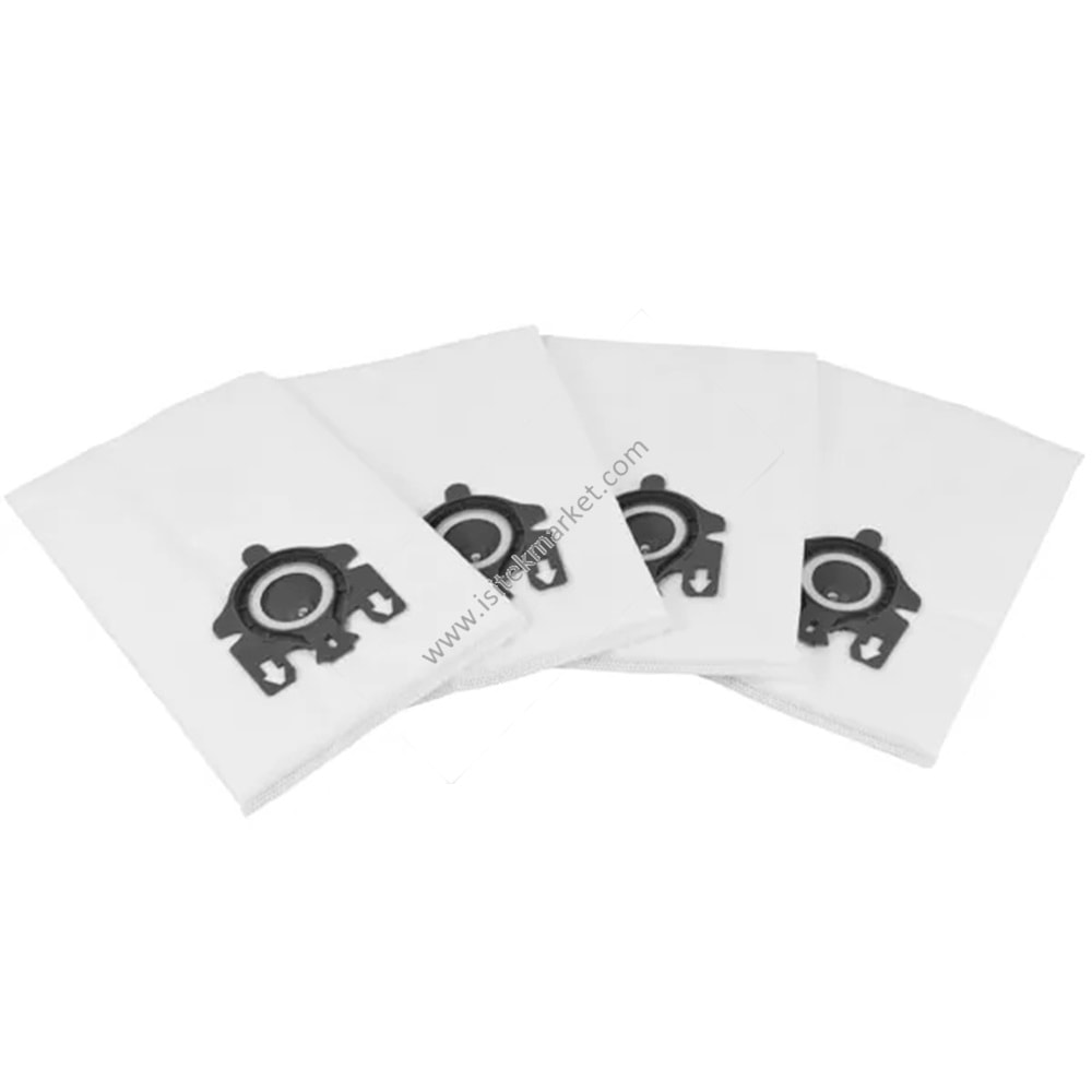 VACUUM CLEANER BAG SET GN (4 PCS.) MİCROFİBER + OUTLET FİLTRE UYUMLU MARKA MİELE 41996572D BLUE