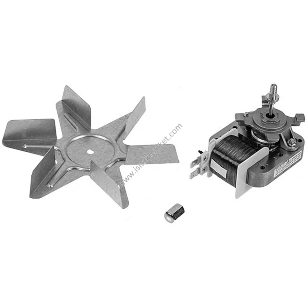 WHİRLPOOL 481010781691 FIRIN SİRKÜLASYON FAN MOTORU + BIÇAK