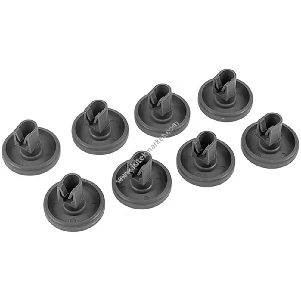 ELECTROLUX 50286965004 İLE UYUMLU ALT ÇAMAŞIR MAKİNESİ RAFI İÇİN TEKERLEK SETİ (8 PC.)