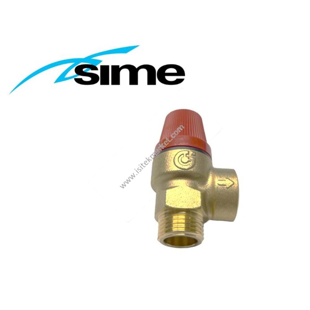3 BAR EMNİYET VENTİLİ CALEFFI DIŞ DİŞLİ SIME 6040200