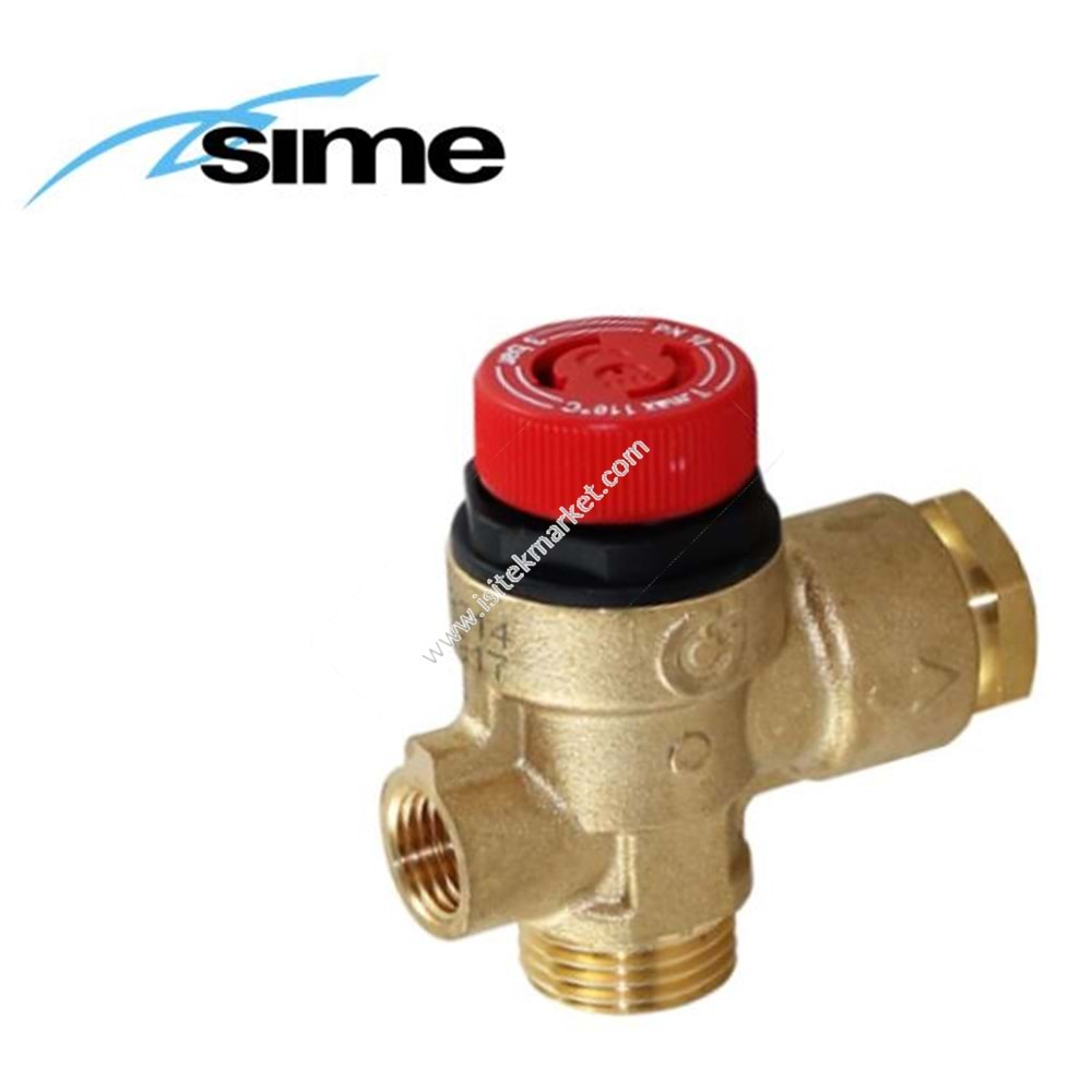 3 BAR EMNİYET VENTİLİ CALEFFI SIME 6042201 FORMAT 36/60 SIME MURELLE