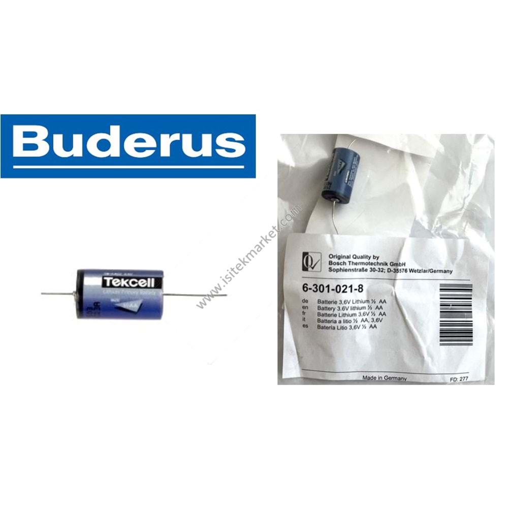 LİTYUM PİL BUDR 63010218 M071 3,6V 1/2 AA