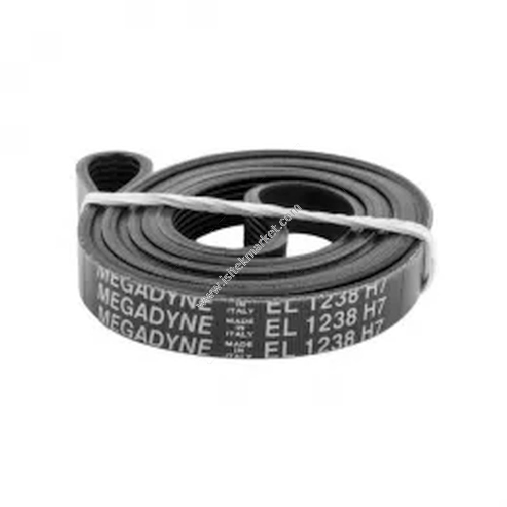 Çamaşır makinesi kemeri 651009072 Megadyne 1238H7 EL siyah