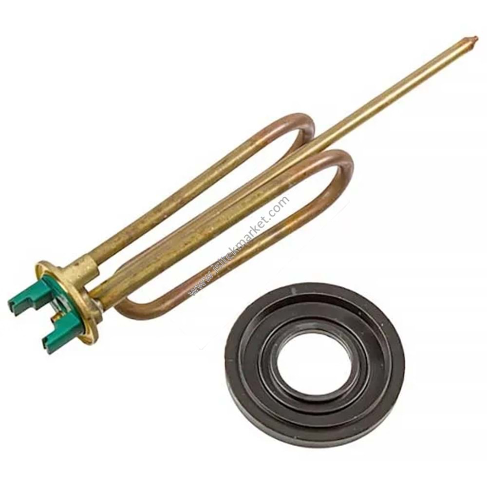 SU ISITICI ISITICI ELEMANI + CONTA ARISTON 65122210 1500W (BAKIR) L=260MM FLANŞ 48MM (M5 ANOT İÇİN)