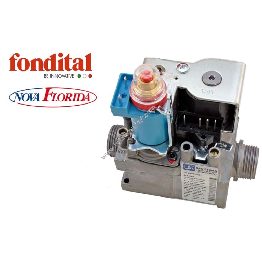 GAZ VALFİ SIT 845 MAVİ ERKEK - 0845070 FONDITAL NOVA FLORIDA 6VALVGAS03