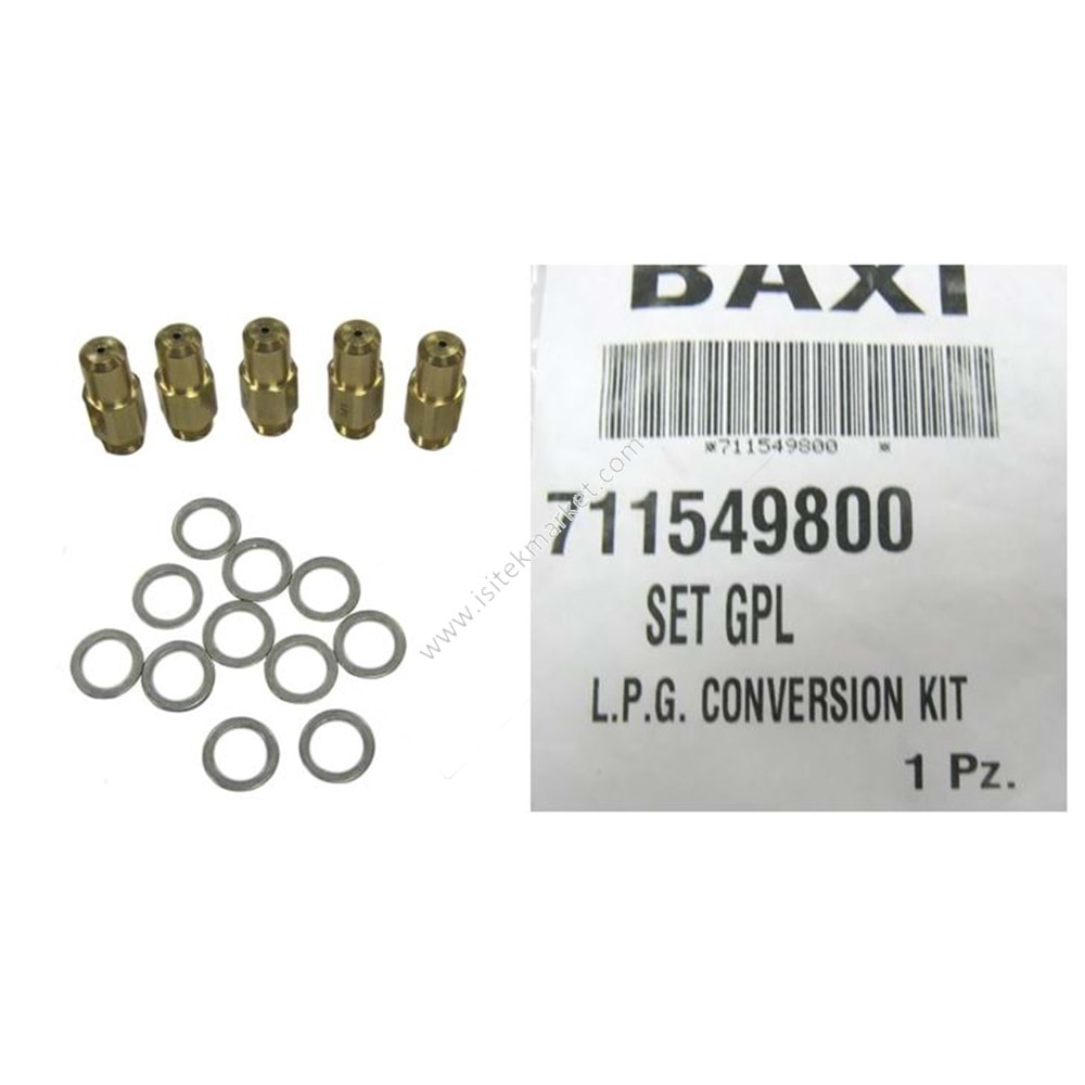 NOZZLE SET BAXI 711549800 GPL