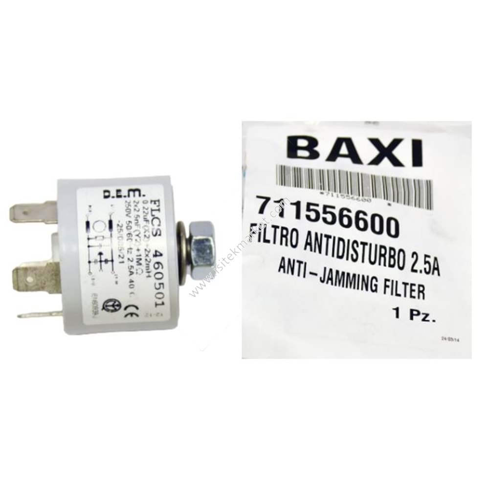 PARAZİT FİLTRESİ BAXI 711556600 SLIM HPS