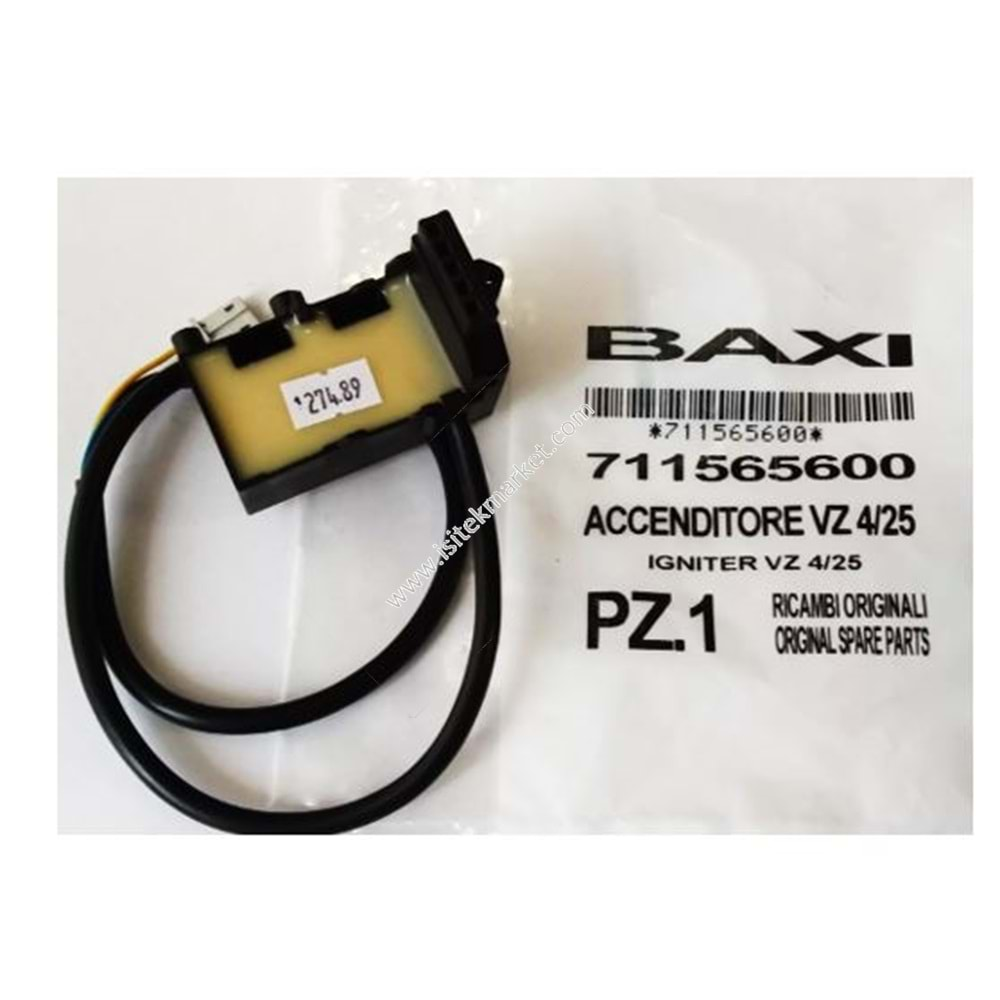 ATEŞLEME TRAFOSU ANSTOSS BAXI 711565600 VZ 4/25 SAC 600 SLIM