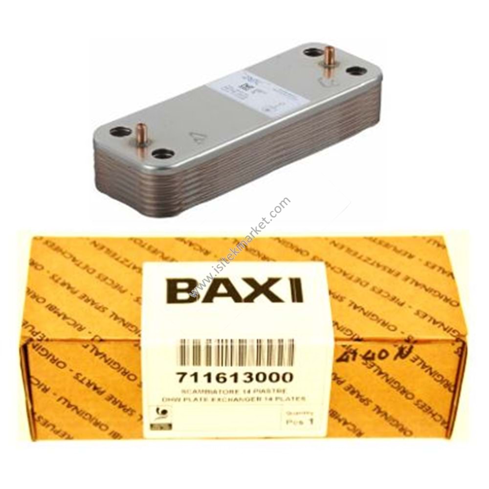 PLAKALI EŞANJÖR 14 PLK -166mm- BX 711613000 LUNA DUOTEC PRIME HT