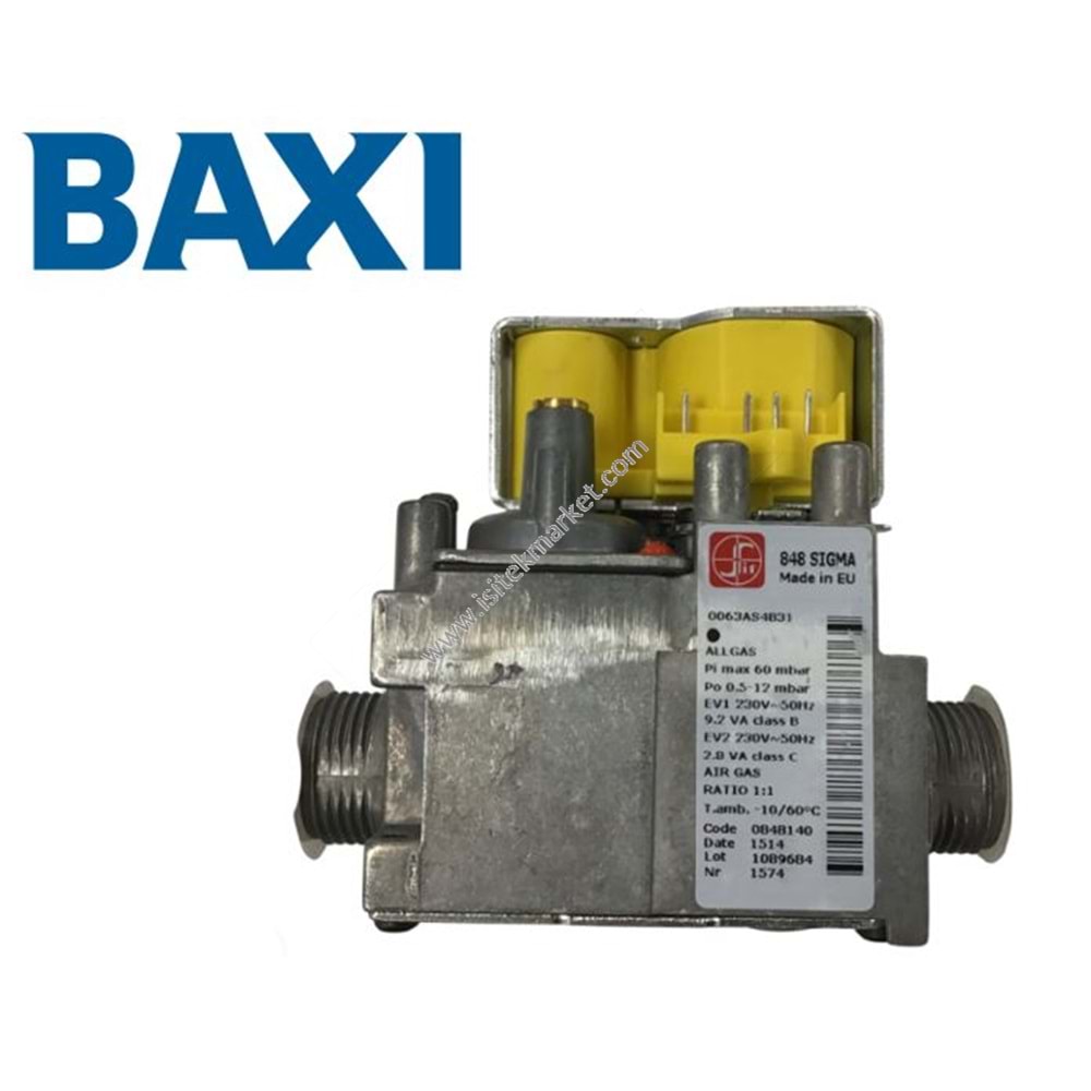 GAZ VALFİ SIT 848 BX 720301001 - 0.848.140 MAIN POTTERTON
