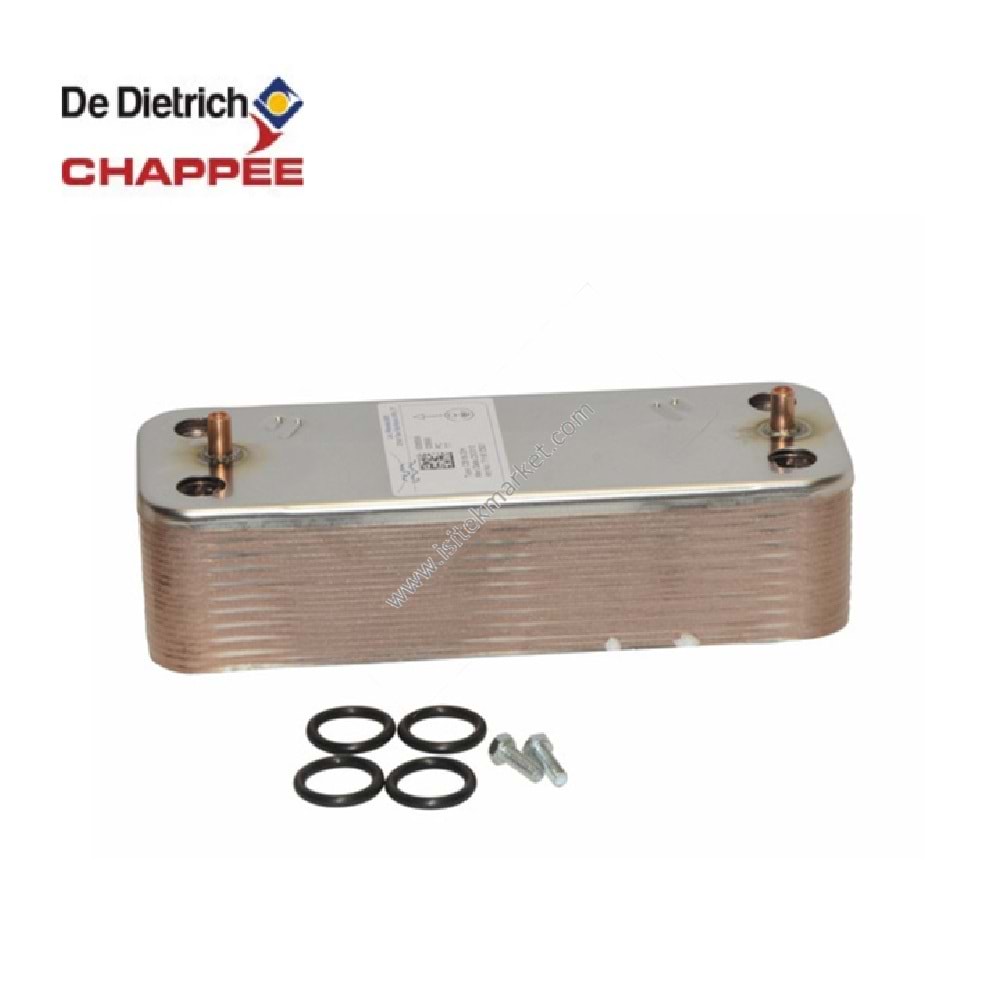 PLAKALI EŞANJÖR DE DIETRICH CHAPPEE 7672689 ITM2072006 20PL 166mm