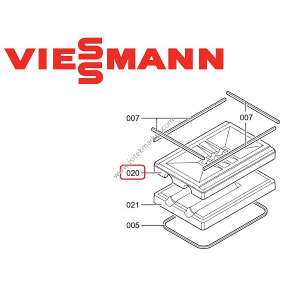 NOZZLE SERAMIK ÜST PARÇA SETİ VIE 7832486 VITOLIGNO 100-S VL1A 80kW