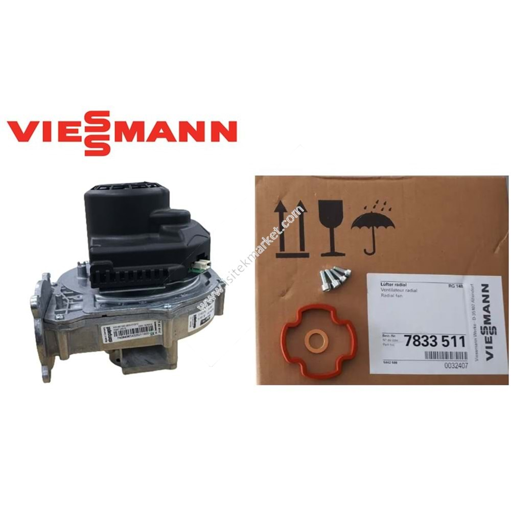 FAN VIESSMANN VITODENS 200-W 45/60KW WB2B 7833511 RG148 E WB2C, B2HA