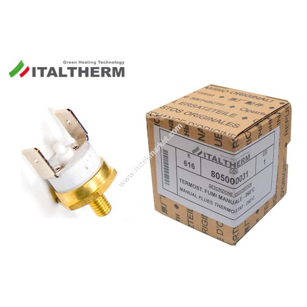 LIMIT TERMOSTAT ITALTHERM 805000031 260 C TIME POWER: K(90-160)