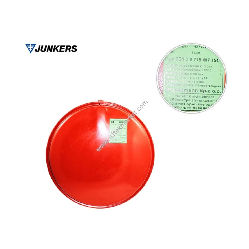 GENLEŞME TANKI BSC BUDR JUNKERS ZW23 AE23/ ZW20/ ZW24AE23/ ZWR24-2ADE23 DGN 8