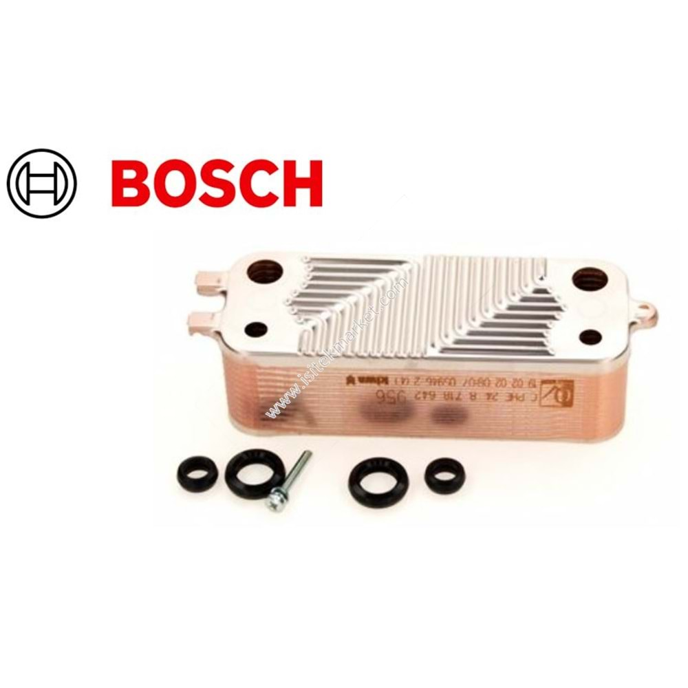 PLAKALI EŞANJÖR SWEP 24 PL BOSCH BUDERUS JUNKERS 87186402310 CERAPUR HM ZWB, CONDENS 7000i W