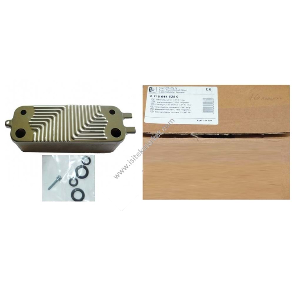 PLAKALI EŞANJÖR SWEP 16 PL BSC BUDR JUNKERS 87186446250