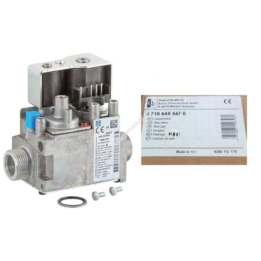 GAZ VALFİ SIT 0.848.176-BOSCH 87186455470 GB172 I JUNKERS CERAPUR ZWB24-5