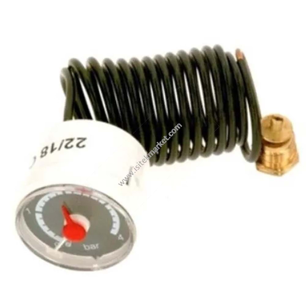 ELEKTRİKLİ KOMBİ MANOMETRE BOSCH TRONIC HEAT 3000/3500 8738104744 0-4 BAR D=43 MM