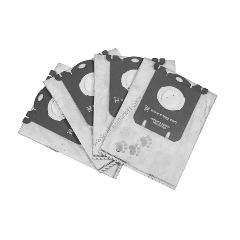 MİCROFİBER TOZ TORBASI E203 ELEKTRİKLİ SÜPÜRGE ELECTROLUX 9001660076 (4 İN PAKET)