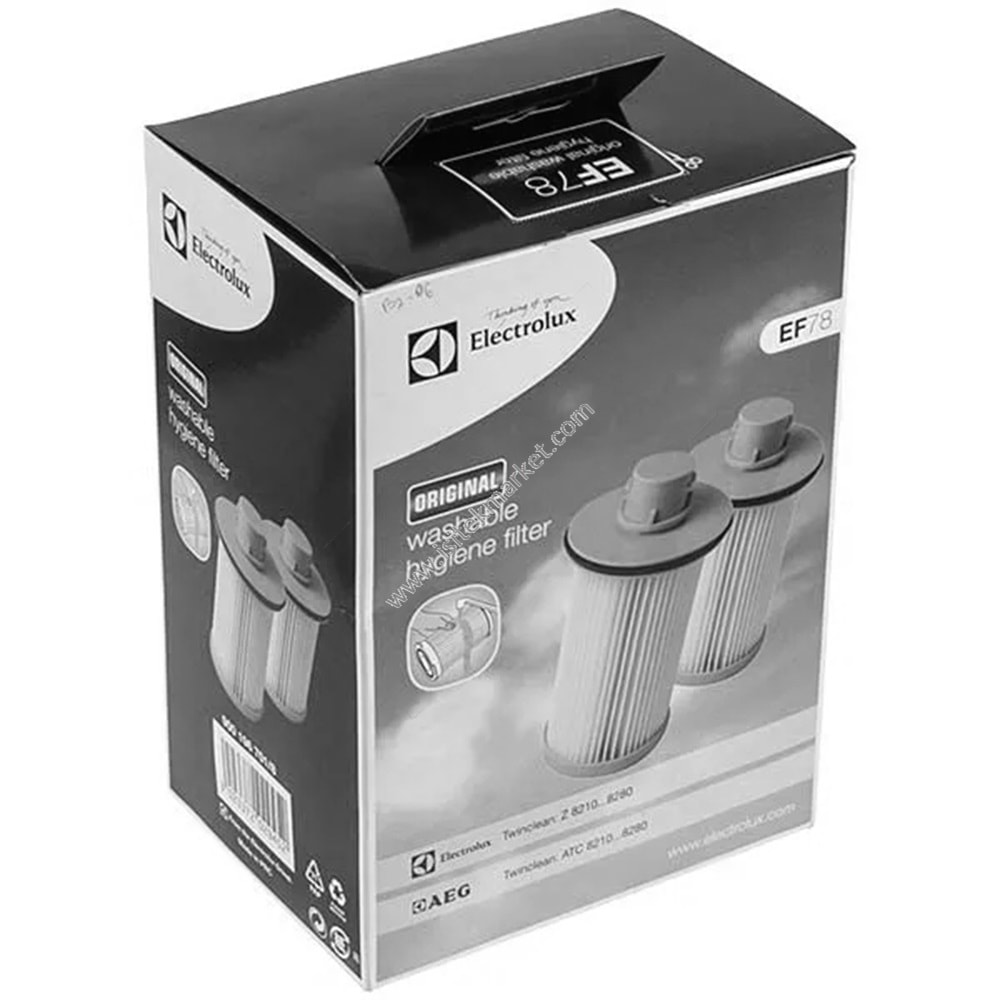 FİLTRE KİT EF78 HEPA (2 PARÇA) ELEKTRİKLİ SÜPÜRGE ELECTROLUX TWİNCLEAN 900196701