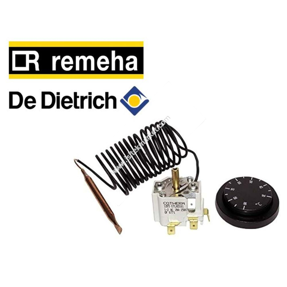 THERMOSTAT BAXI DE DIETRICH REMEHA 95365574 30-90 C